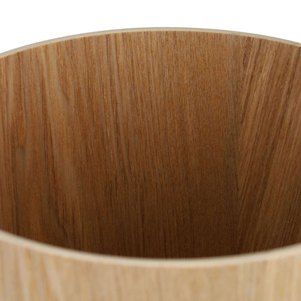 Corbeille à papier ronde en bois