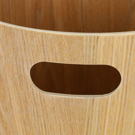 Corbeille à papier ronde en bois