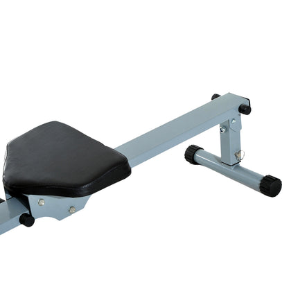 Rowing machine Exercise bike with LCD, Steel frame, Grey