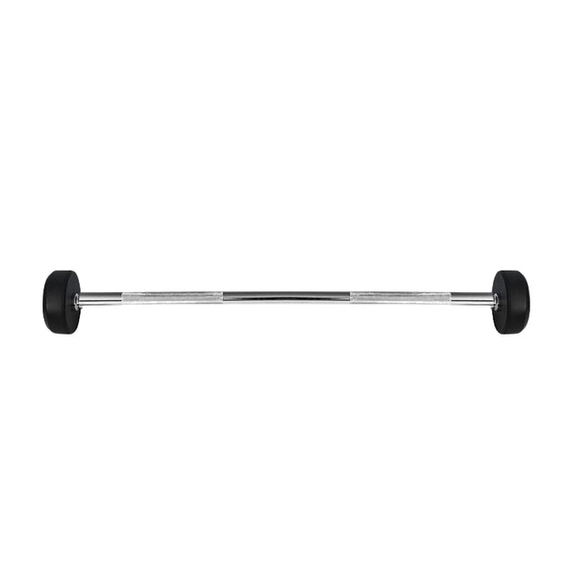Gummierte Langhantel, 10 kg, Fitnessgeräte