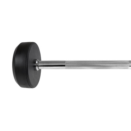 Gummierte Langhantel, 40 kg, Robuster Griff