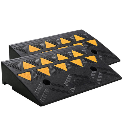 Rubber Curb Ramps 2-Pack, 4.3 in Rise, 15 Ton
