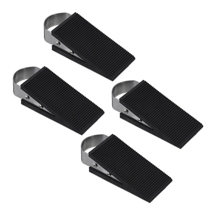 Rubber Door Wedges, Non-Slip, Set of 4