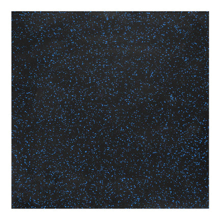 Rubber Gym Floor Tile 1x1 m, 15 mm, Black-Blue