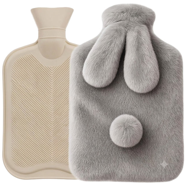 Gumový termofor s plyšovým obalem, 1.8L
