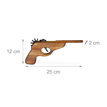 Gummibandpistole aus Holz