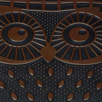 Rubber door mat with owls