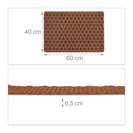 Rubber door mat with studs