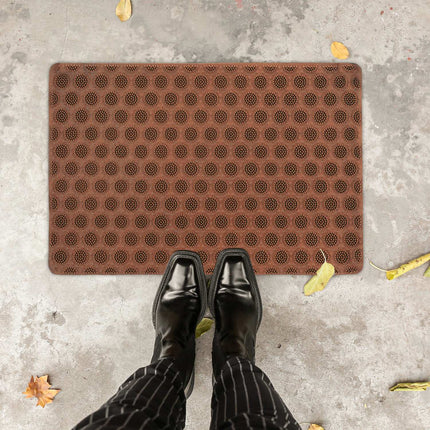 Rubber door mat with studs
