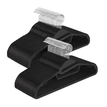 Rubberised Clothes Hangers Set – Non-Slip, Space-Saving