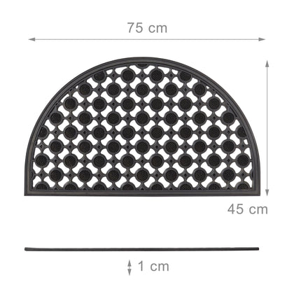 Rubber mat half moon