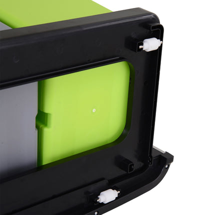 72L Sensor-Mülleimer aus Edelstahl, 3-fach unterteilt