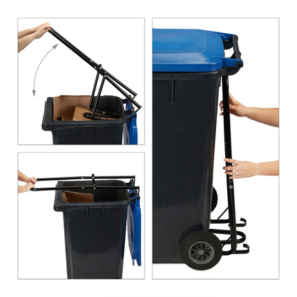 Mülleimerpresse für Rollcontainer
