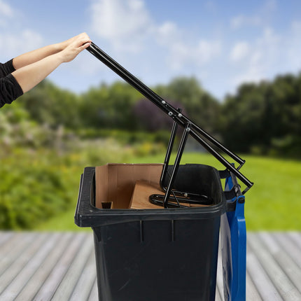 Mülleimerpresse für Rollcontainer
