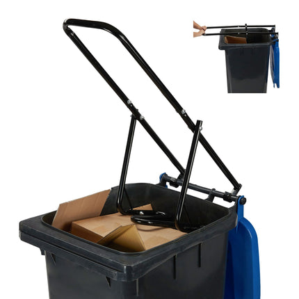 Mülleimerpresse für Rollcontainer