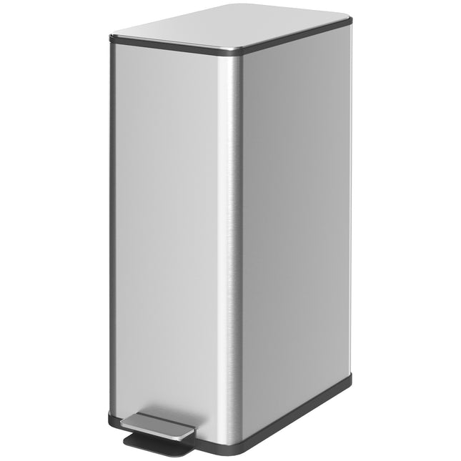 20L Treteimer aus Edelstahl mit Inneneimer, Wohnzimmer/Büro