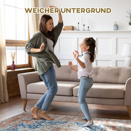 Kurzflor-Teppich aus Polyester, 230x160 cm - Wohn- und Schlafzimmer