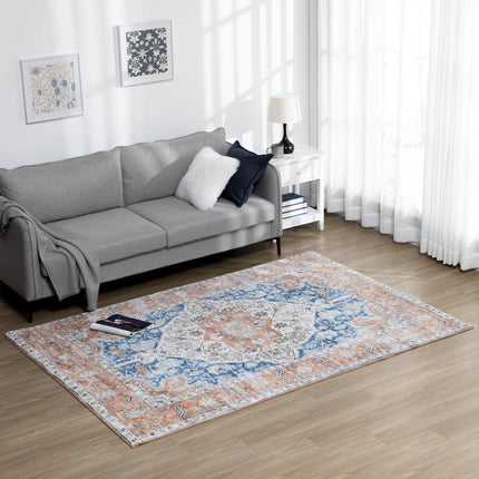 Kurzflor-Teppich aus Polyester, 230x160 cm - Wohn- und Schlafzimmer