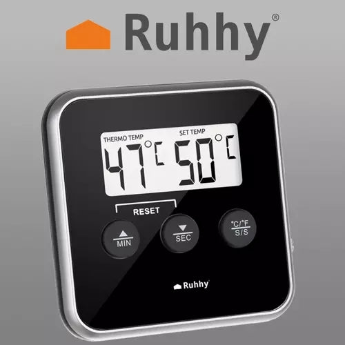 Ruhhy 19155 Küchenthermometer mit Sonde 