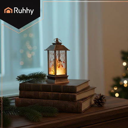 Ruhhy 26754 copper LED Christmas lantern