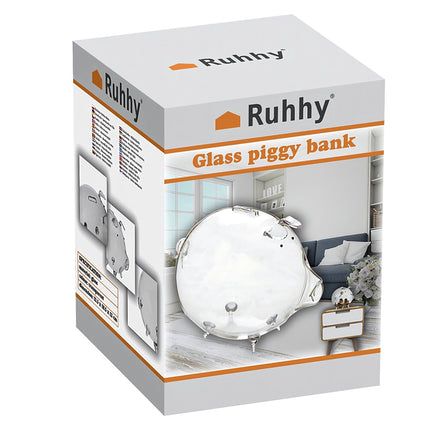 Ruhhy glass piggy bank 22588