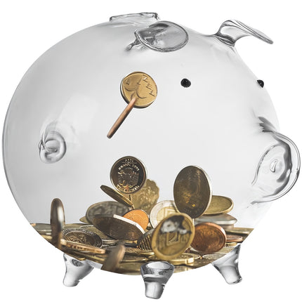 Ruhhy glass piggy bank 22588