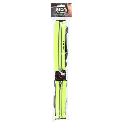 Running Belt with LED Light, Neon Green, Phone Pocket