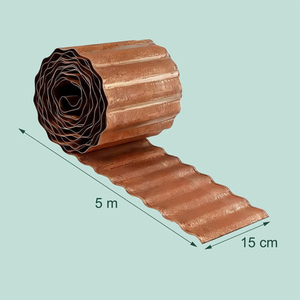 Rust Finish Metal Garden Bed Edging – Weed Barrier