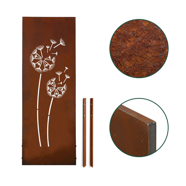 Rost-Patina Deko-Gartenstecker – Witterungsbeständiges Ornament