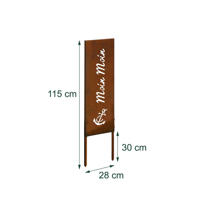 Rost-Patina Deko-Gartenstecker – Wetterfestes Ornament