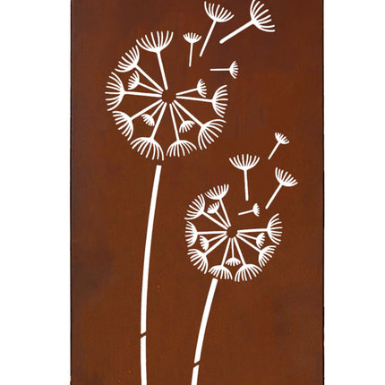 Rost-Patina Deko-Gartenstecker – Witterungsbeständiges Ornament