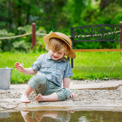 Banc de jardin rustique en métal et bois