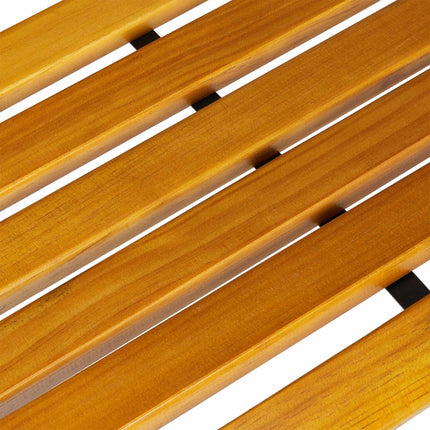 Banc de jardin rustique en métal et bois