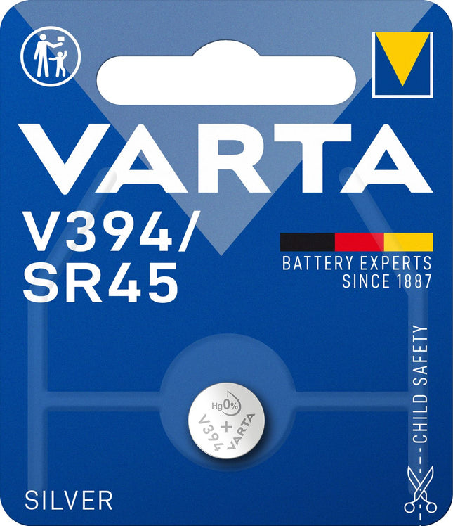 SR45 / V394 Knopfzellenbatterie Silber 1,55V 1er-Pack