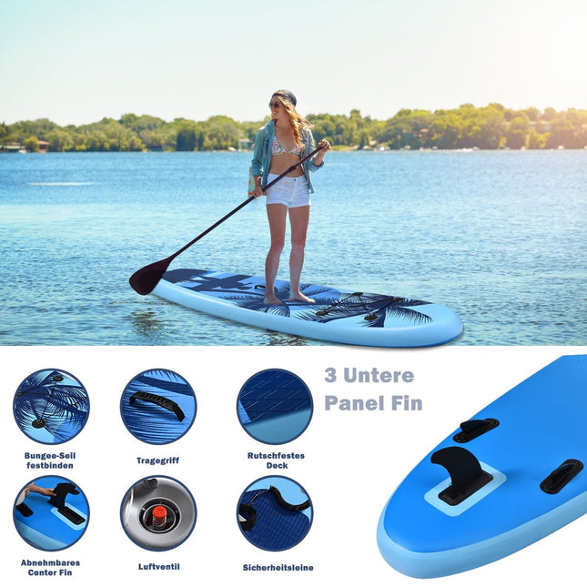 SUP Board Aufblasbares Stand Up Board Paddle Board Blau-M