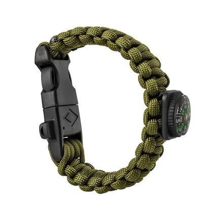 SURVIVAL Armband mit Zubehör - grün