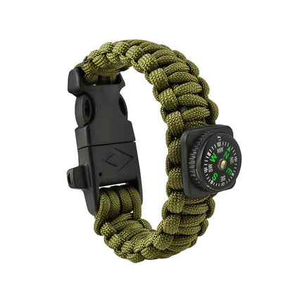SURVIVAL Armband mit Zubehör - grün