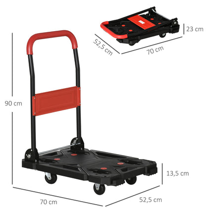 Skládací rudl a plošinový vozík, nosnost 150 kg