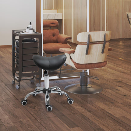 Height adjustable swivel rolling padded work platform