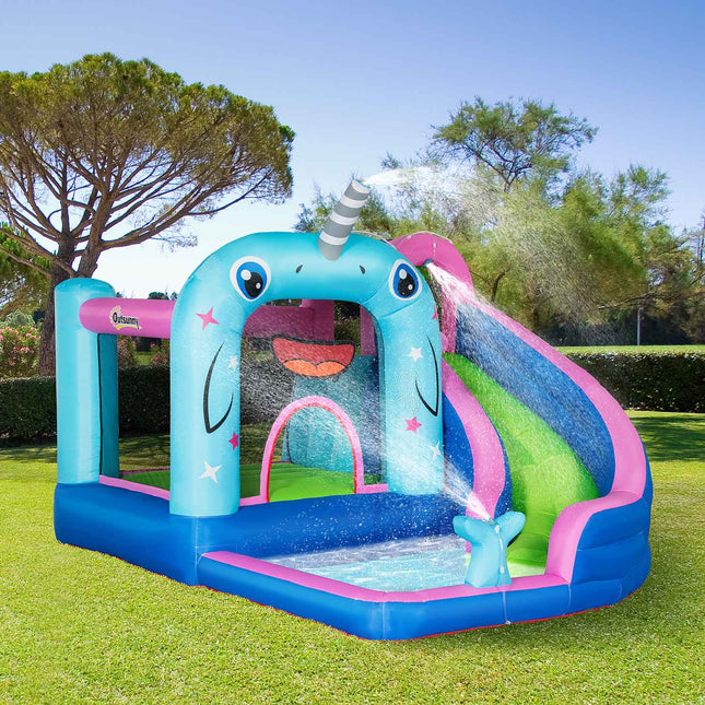 Kinderwasserpark Spielburg mit Rutsche, 3-8 Jahre