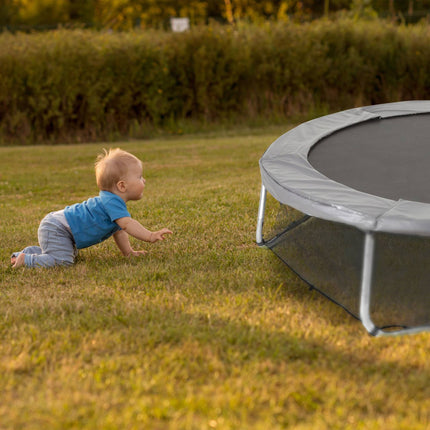 Safety net stand trampoline