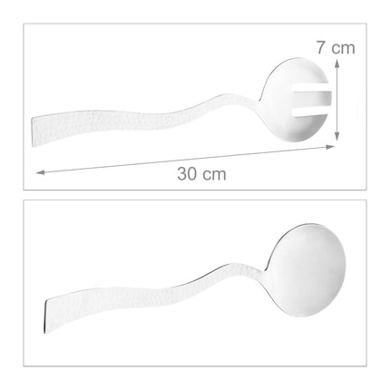 Salad bowl with cutlery