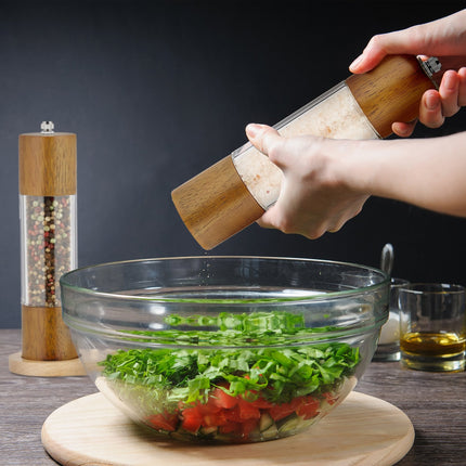 Salt and Pepper Mill Set with Ceramic Grinder