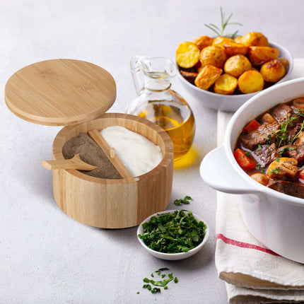 Salt container with lid