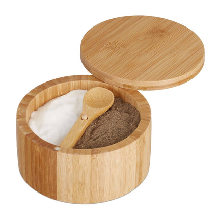 Salt container with lid