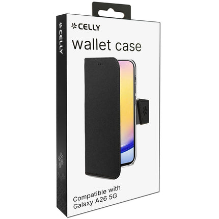Samsung Galaxy A26 5G Wallet Case, Black, Eco-Leather