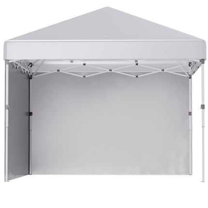 White Steel Garden Pavilion - Durable outdoor protection