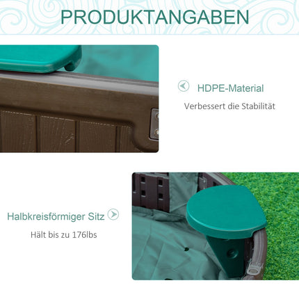 Playground Sandbox 183x105x22.5cm with seats