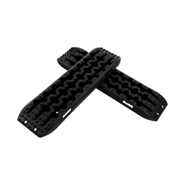Sandbleche Offroad 2 Stück Traktionshilfe Reifenleiter für Sand/Schlamm/Schnee 107 x 31 x 7 cm schwarz