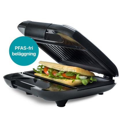 Sendvičovač, nepřilnavý, 22x12cm, 750W, černá
